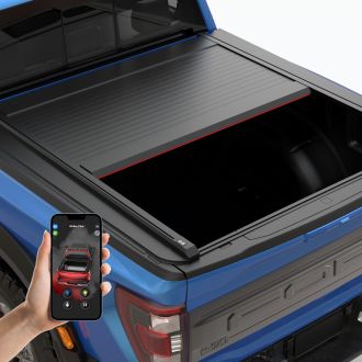 Anti-pinch retractable tonneau cover