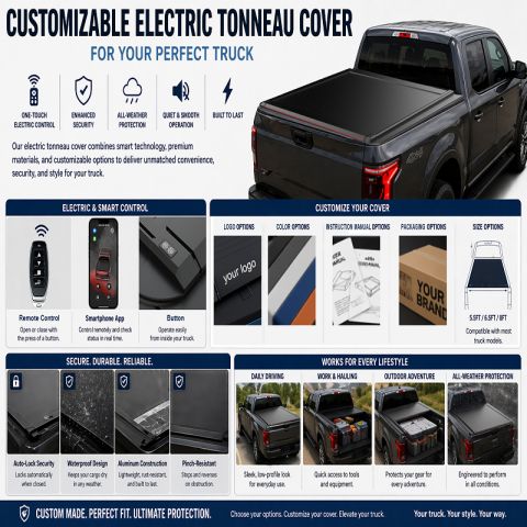 Custom truck bed cover