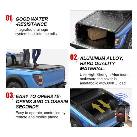 Weather-Resistant Electric Tonneau Cover